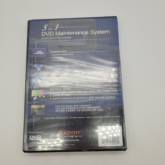 KINYO 5 IN 1 DVD MAINTENANCE SYSTEM - BRAND NEW SEALED - Picture 2 of 2